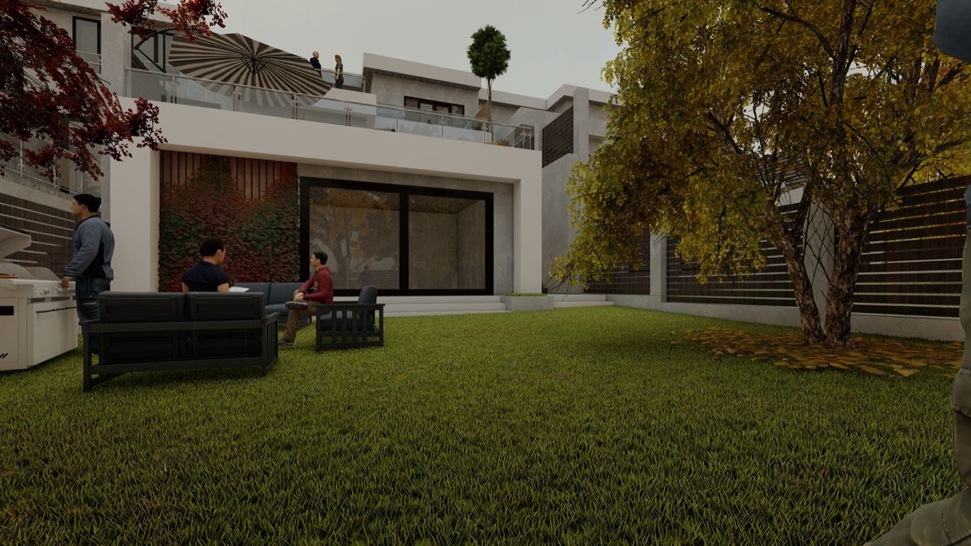 Architectural visualisation of the Kviratskhoveli scheme, Tbilisi